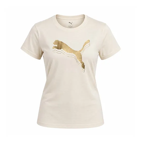 FRANELA ESS METALLIC PUMA LOGO TEE W